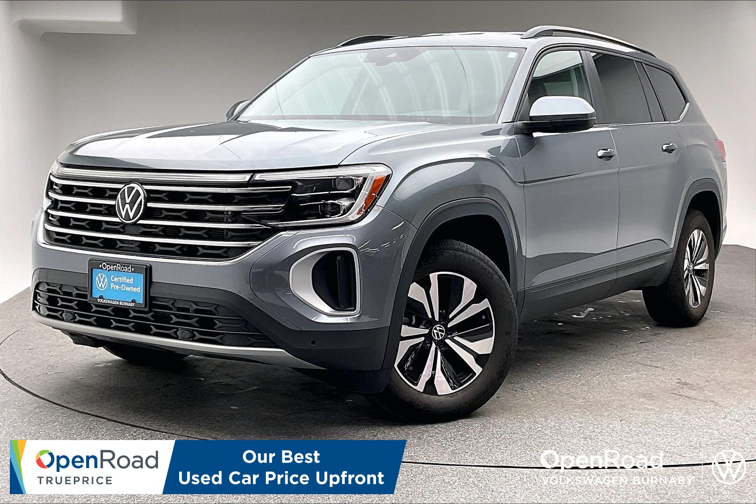 Gray (Platinum Grey Metallic with black roof) 2024 Volkswagen Atlas SUV / Crossover Automatic