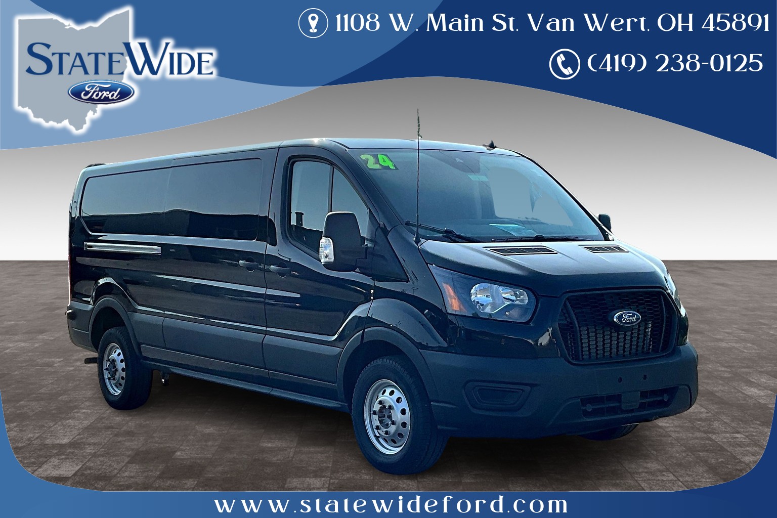 New 2024 Ford Transit Commercial Cargo Van Transit Long 350 in Van