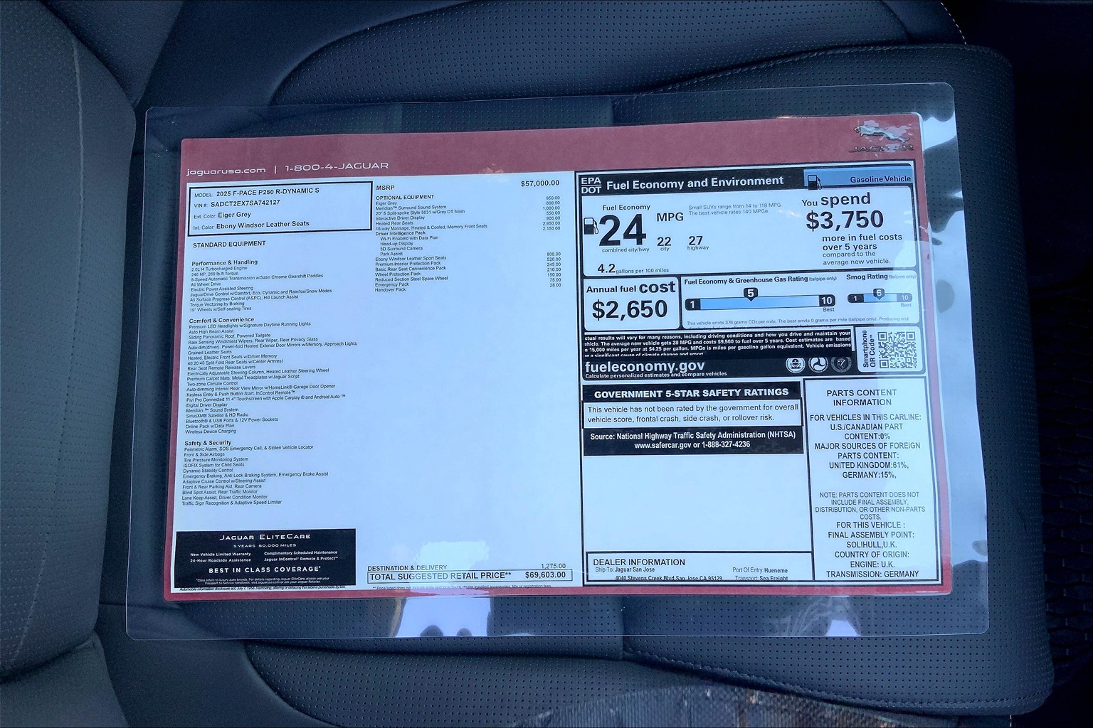 New 2025 Jaguar F-PACE P250 4D Sport Utility in Newport Beach